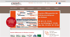 Desktop Screenshot of klinikum-landshut.de